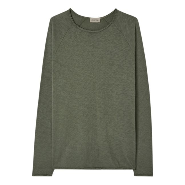 T-shirt a maniche lunghe, modello: Sonoma | Verde scuro