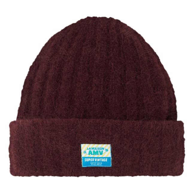 Bonnet Vitow Laine et Alpaga | Prune