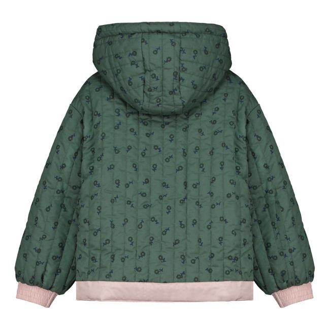 Daunenjacke aus Bio-Baumwolle Recyceltes Material | Blassrosa