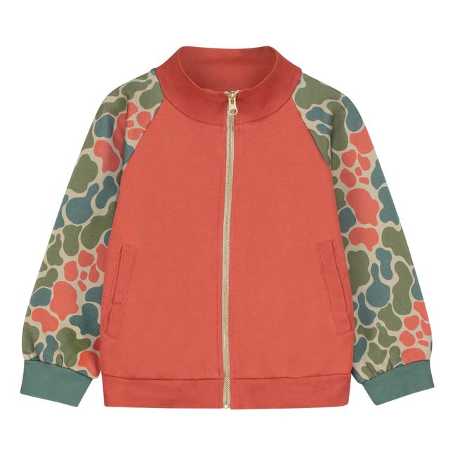 Sweat Zippé Coton Bio Gino | Terracotta