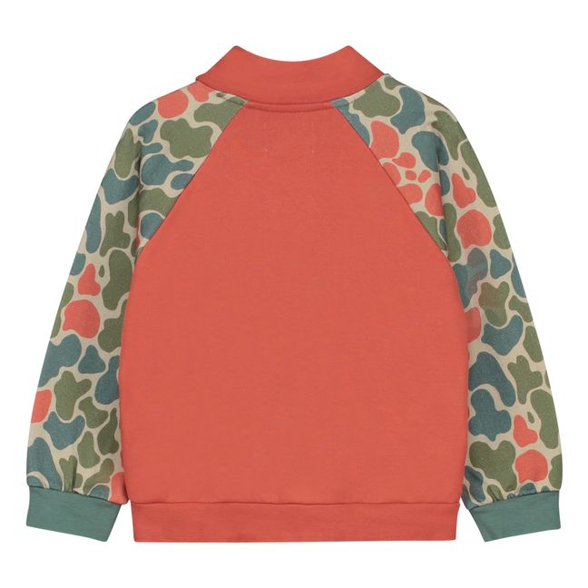 Sweat Zippé Coton Bio Gino | Terracotta