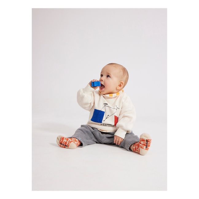 Organic Cotton Bicycle Sweatshirt | Ecru