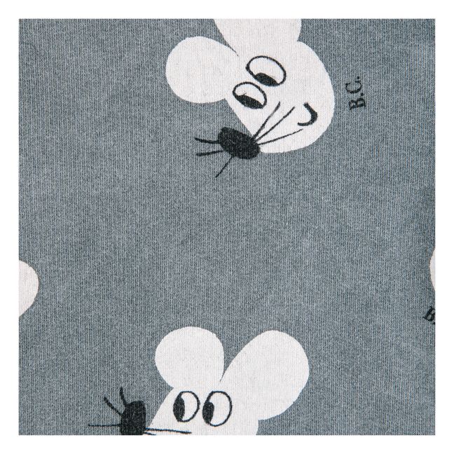 Sudadera con cremallera de algodón ecológico Mouse | Gris Antracita