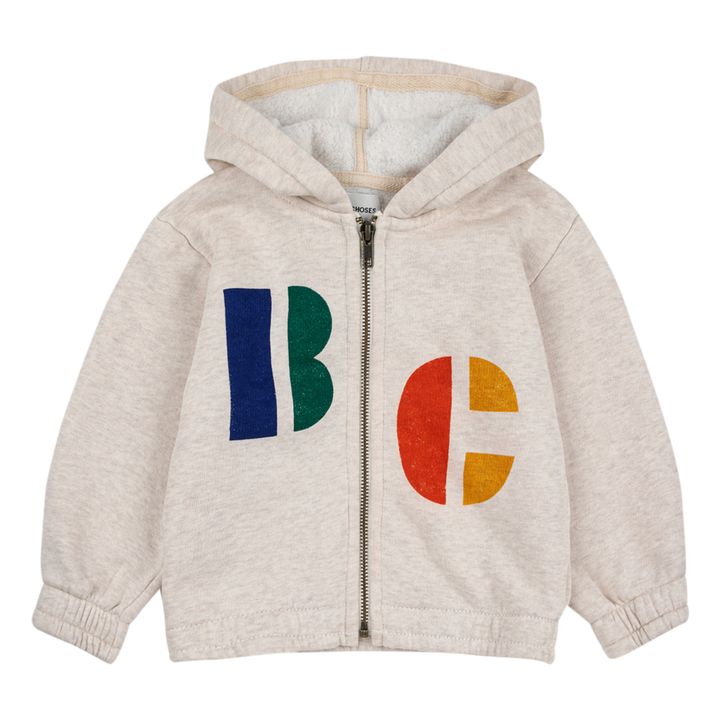 Bobo Choses - Organic Cotton Zip-Up B.C. Hooded Sweatshirt - Heather ...