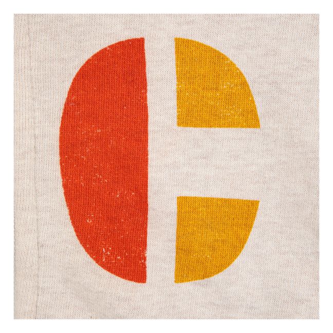 Sweat à Capuche Zippé Coton Bio BC | Ecru chiné