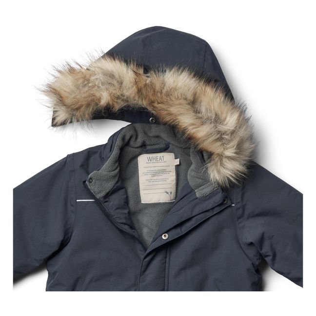 Parka Façon Fourrure Matières Recyclées Kasper Tech | Bleu marine