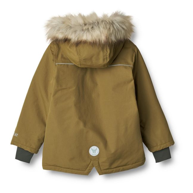 Parka Façon Fourrure Matières Recyclées Kasper Tech | Vert kaki