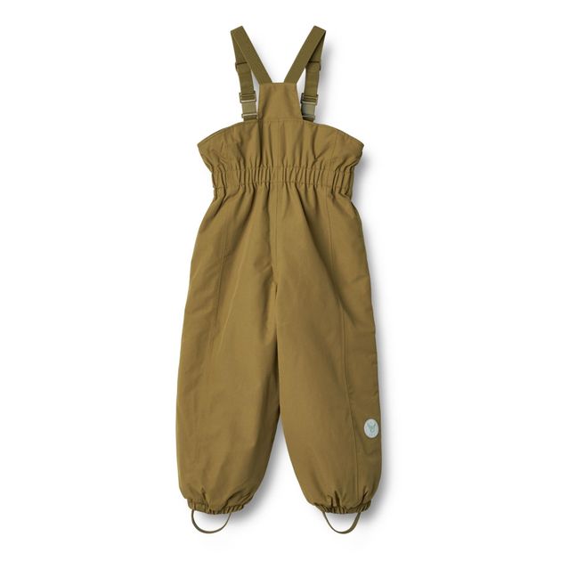 Pantalones de esquí con peto de material reciclado Sal Tech | Verde Kaki