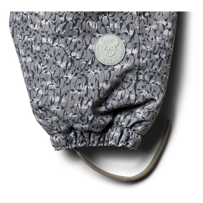 Combinaison de Ski Fleurie Façon Fourrure Matières Recyclées Nickie | Grigio