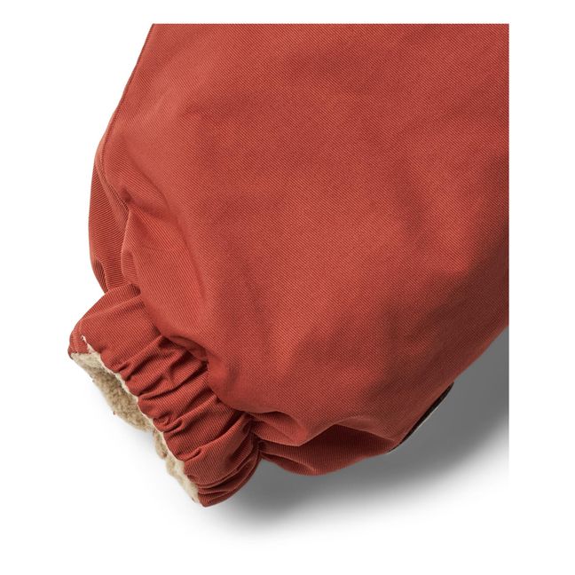 Combinaison de Ski Façon Fourrure Matières Recyclées Nickie | Rouge