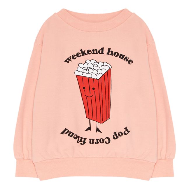 Sweatshirt aus Bio-Baumwolle Pop Corn | Rosa