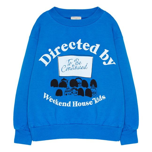 Sweatshirt Bio-Baumwolle Cinema | Blau