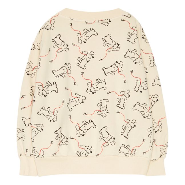 Sweatshirt aus Bio-Baumwolle Dog | Cremefarben