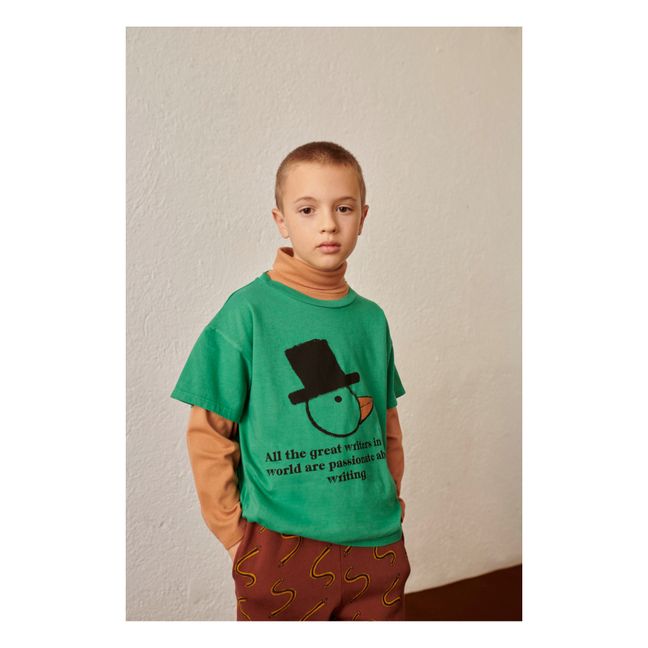 T-Shirt Coton Bio Writer | Vert