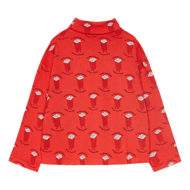 Unterziehlpullover aus Bio-Baumwolle Pop Corn | Rot