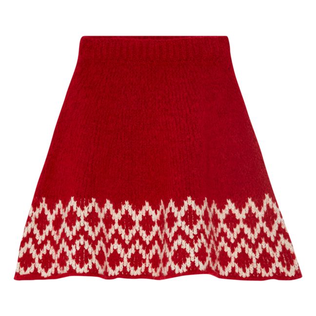 Jupe Maille Red Jersey | Rot