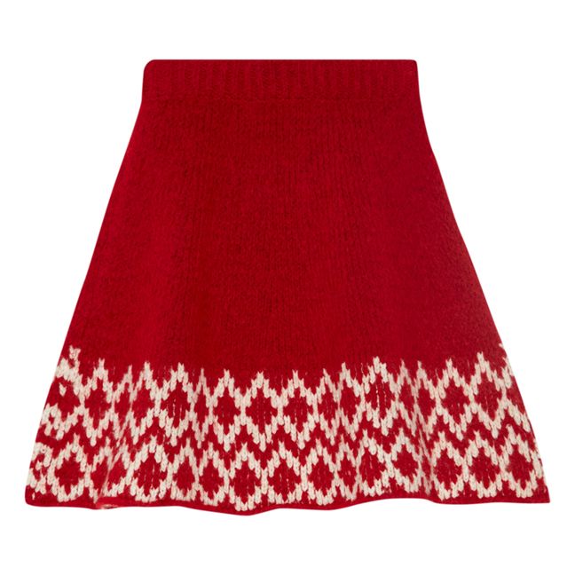 Jupe Maille Red Jersey | Rouge