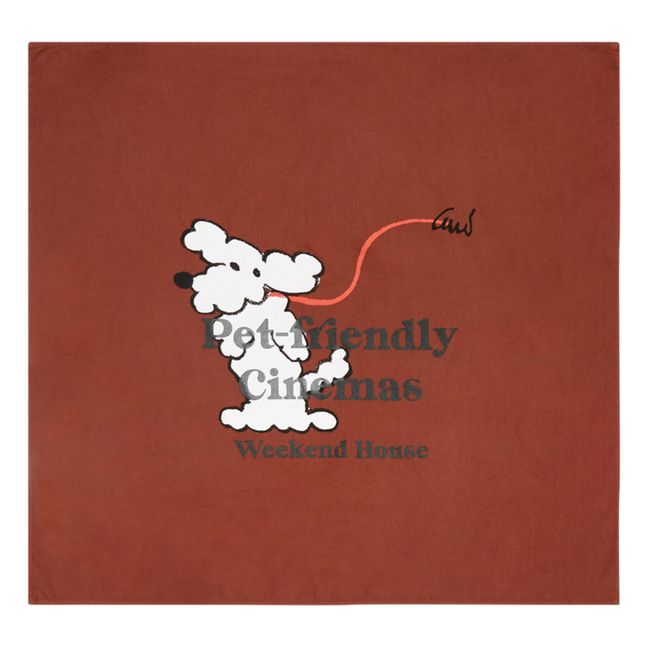 Foulard Coton Bio Dog | Chocolate