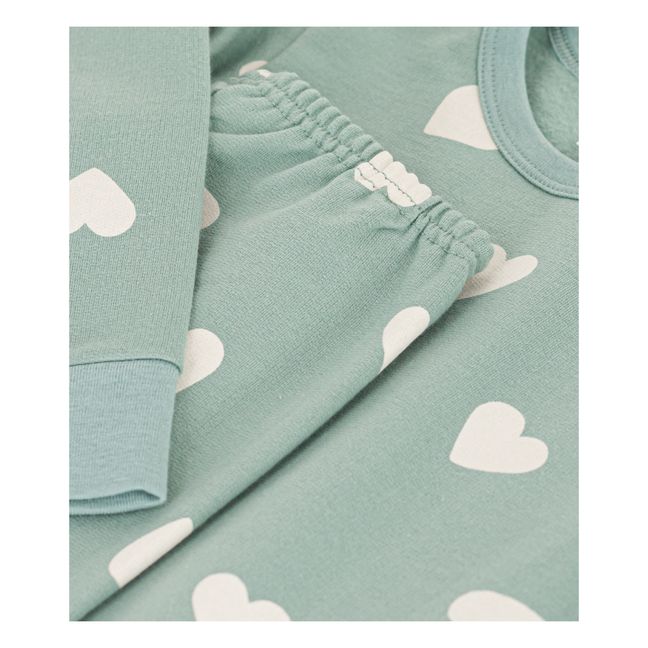 Pyjama en Molleton | Graublau