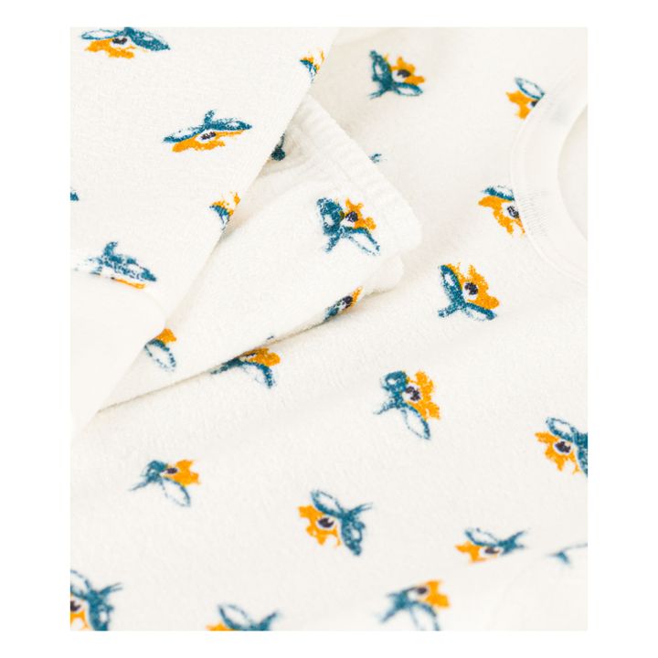 Pijama de rizo floral | Crudo- Imagen del producto n°1