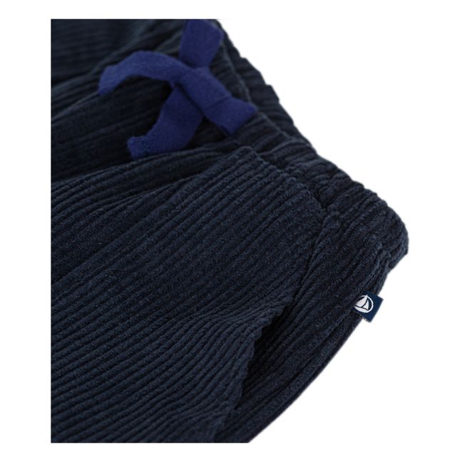 Pantalon en Velours Poches | Azul Marino