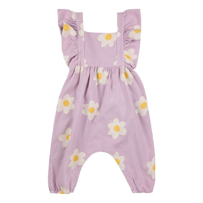 Latzhose Blumen | Lila