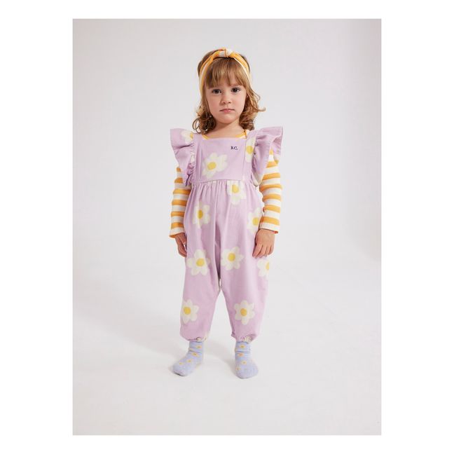 Latzhose Blumen | Lila