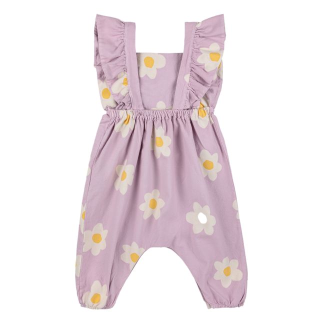 Latzhose Blumen | Lila