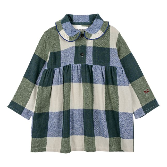 Kleid Flannel Kariert | Grün