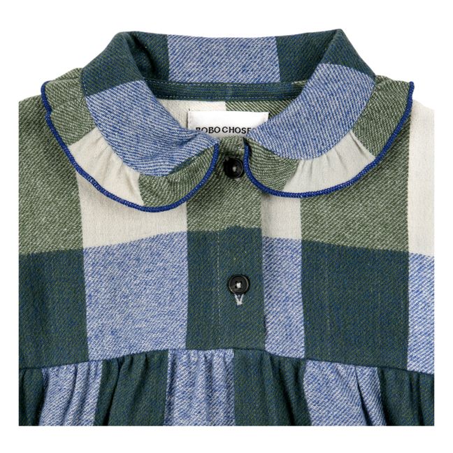 Kleid Flannel Kariert | Grün