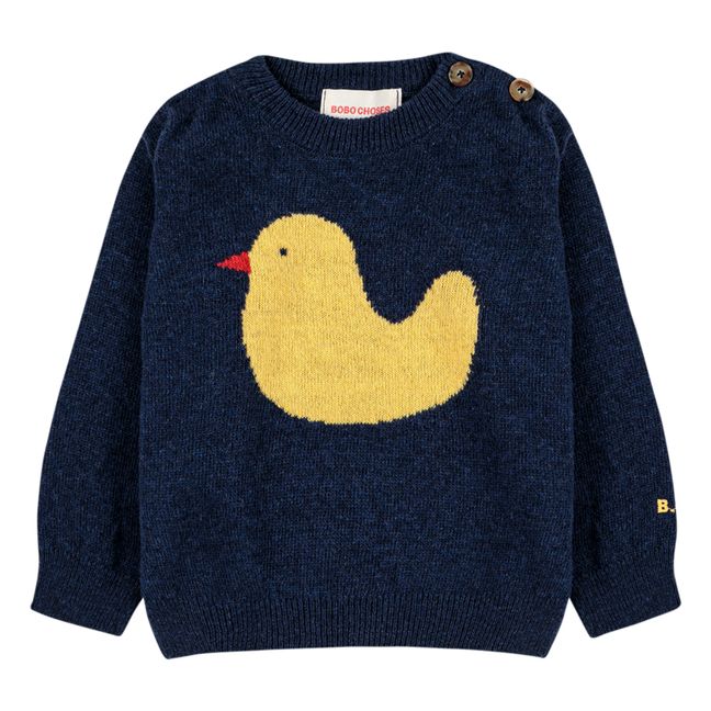 Wollpullover Ente | Navy