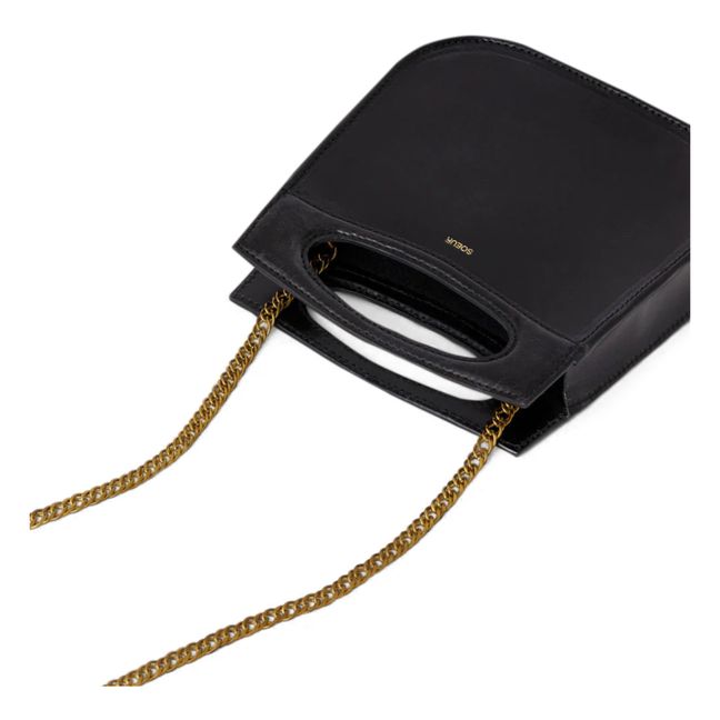 Bolso mini de piel Cheri | Negro