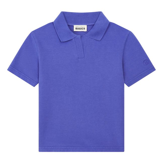 T-Shirt Polo Garçon Coton Bio | Bleu