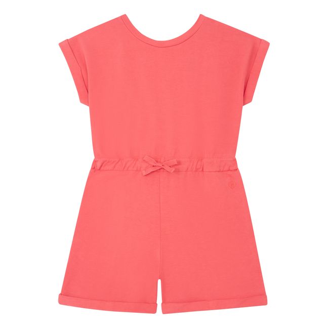 Combi-Shorts Mädchen Bio-Baumwolle | Korallenfarben