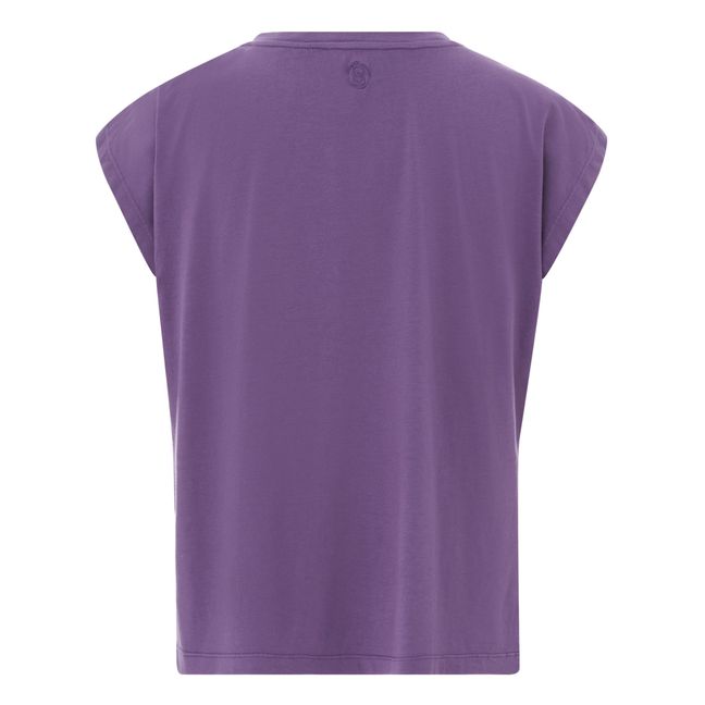 Women's Organic Cotton Pleated T-shirt | Blueberry