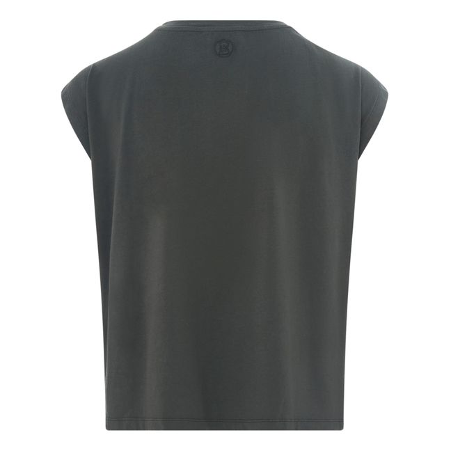 Women's Organic Cotton Pleated T-shirt | Black