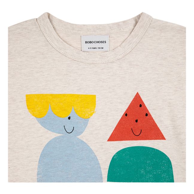 Characters T-Shirt | Heather white