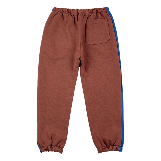 Jogger Coton Bio Bicolore | Chocolat
