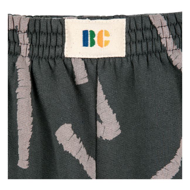 Organic Cotton Lines Joggers | Charcoal grey