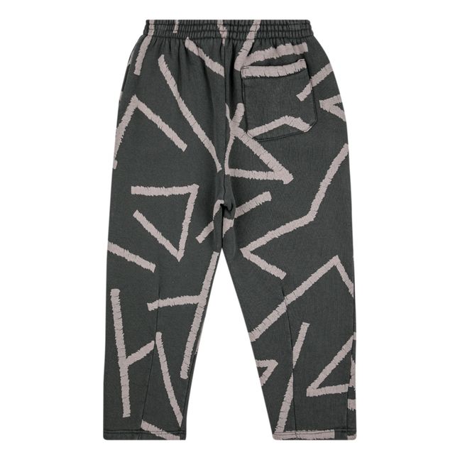 Organic Cotton Lines Joggers | Charcoal grey