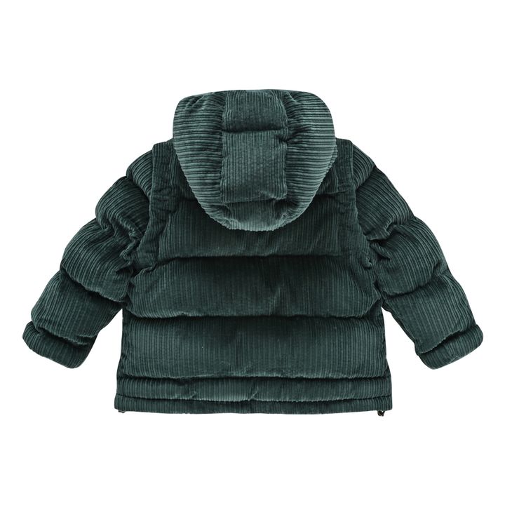 Green corduroy puffer clearance jacket