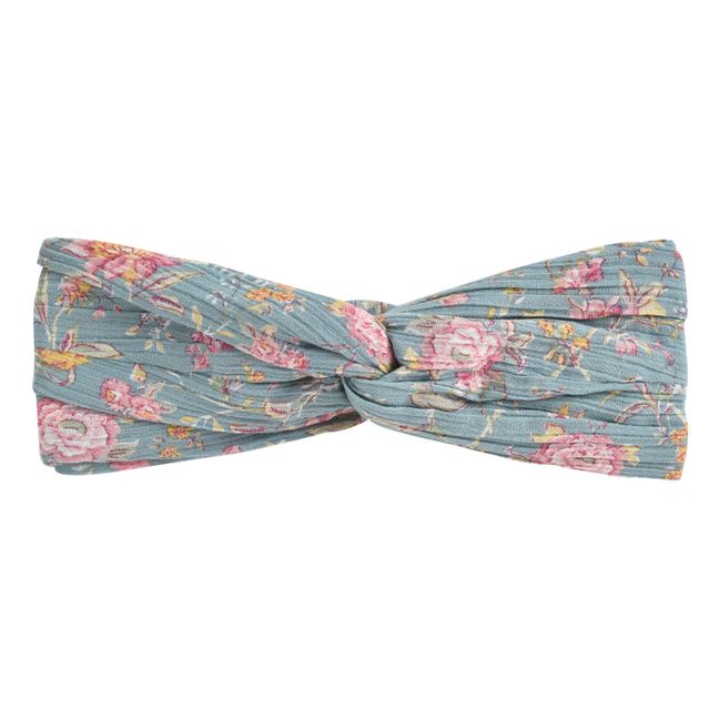 Headband Coton Bio Julie | Bleu Vert