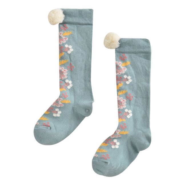 Socken Chelie | Blaugrün