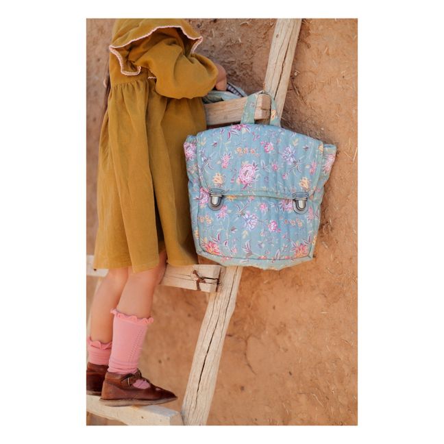 Sac à Dos Coton Bio Déperlant Tiya | Blaugrün
