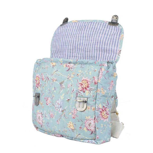 Sac à Dos Coton Bio Déperlant Tiya | Blaugrün
