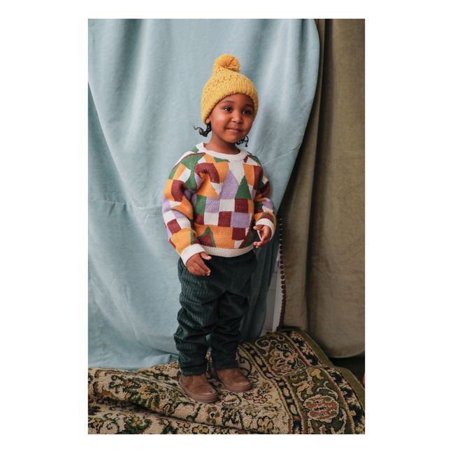 Pullover Wolle und Alpaka Nico | Seidenfarben