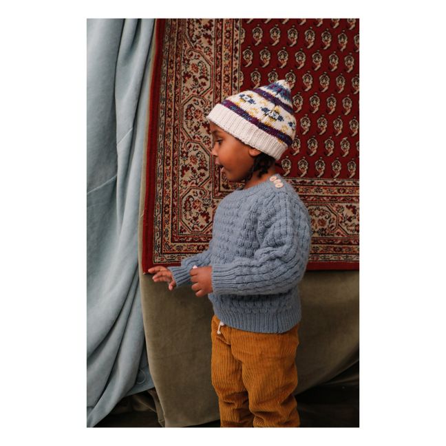Amio Wool and Alpaca Jumper | Blue