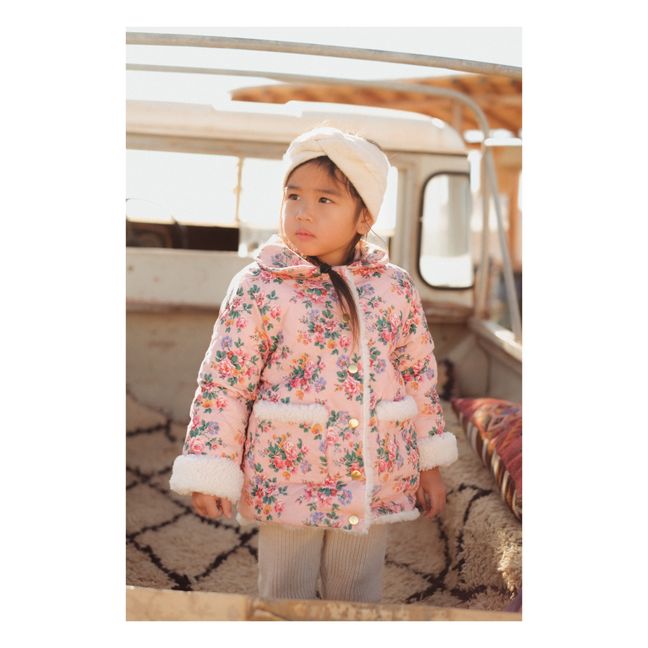 Dalila Filled Milleraies Velvet Coat | Pink