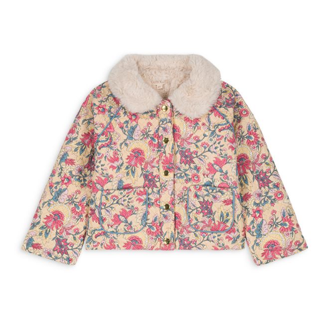 Manteau Coton Bio Fourré Jasmina | Ocre