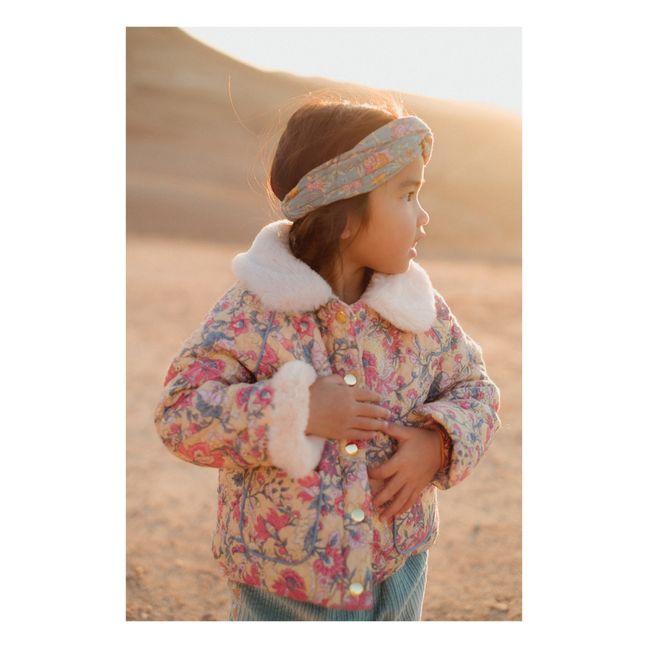Manteau Coton Bio Fourré Jasmina | Ocre